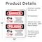 Signmission Inorganic Arsenic Cancer Hazard Bilingual Danger Sign, Vinyl Decal, 10in W x 14in L, 2PK OS-2PACK-DS-D-1014-VS-1376 - alternate 4